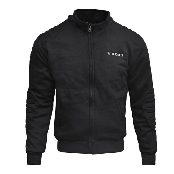 RIDERACT® Reinforced Hoodie  Motorcycle Armoured Winter Gear - Picture 3 of 8